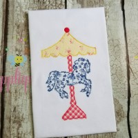 Carousel Horse Machine Applique Design